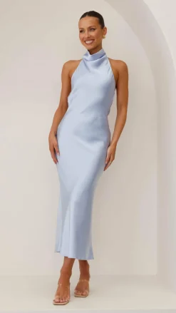 Alive Girl Dresses|Bridesmaid^Rina Midi Dress - Blue