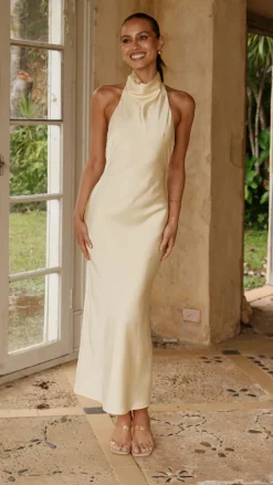 Alive Girl Je T'Aime|Dresses^Rina Midi Dress - Yellow