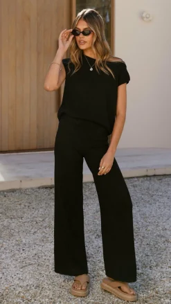Burans Sets|Bottoms^Robin Pants - Black