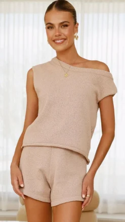 Burans Sets|Bottoms^Robin Shorts - Taupe