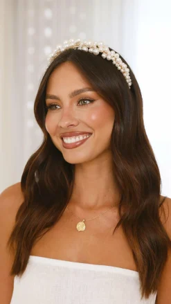 Morgan and Taylor Fascinators|Hair Accessories^Rochelle Headband - Pearl