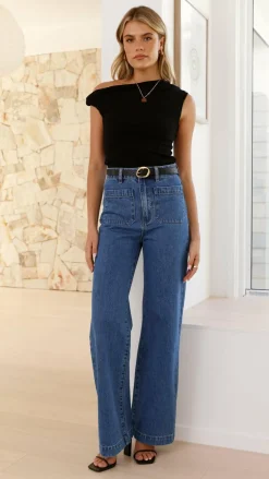 Rollas The Denim Edit|Jeans^Sailor Jean Long - Ashley Blue