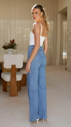 Rollas The Denim Edit|Jeans^Sailor Jean Long - Lily Blue