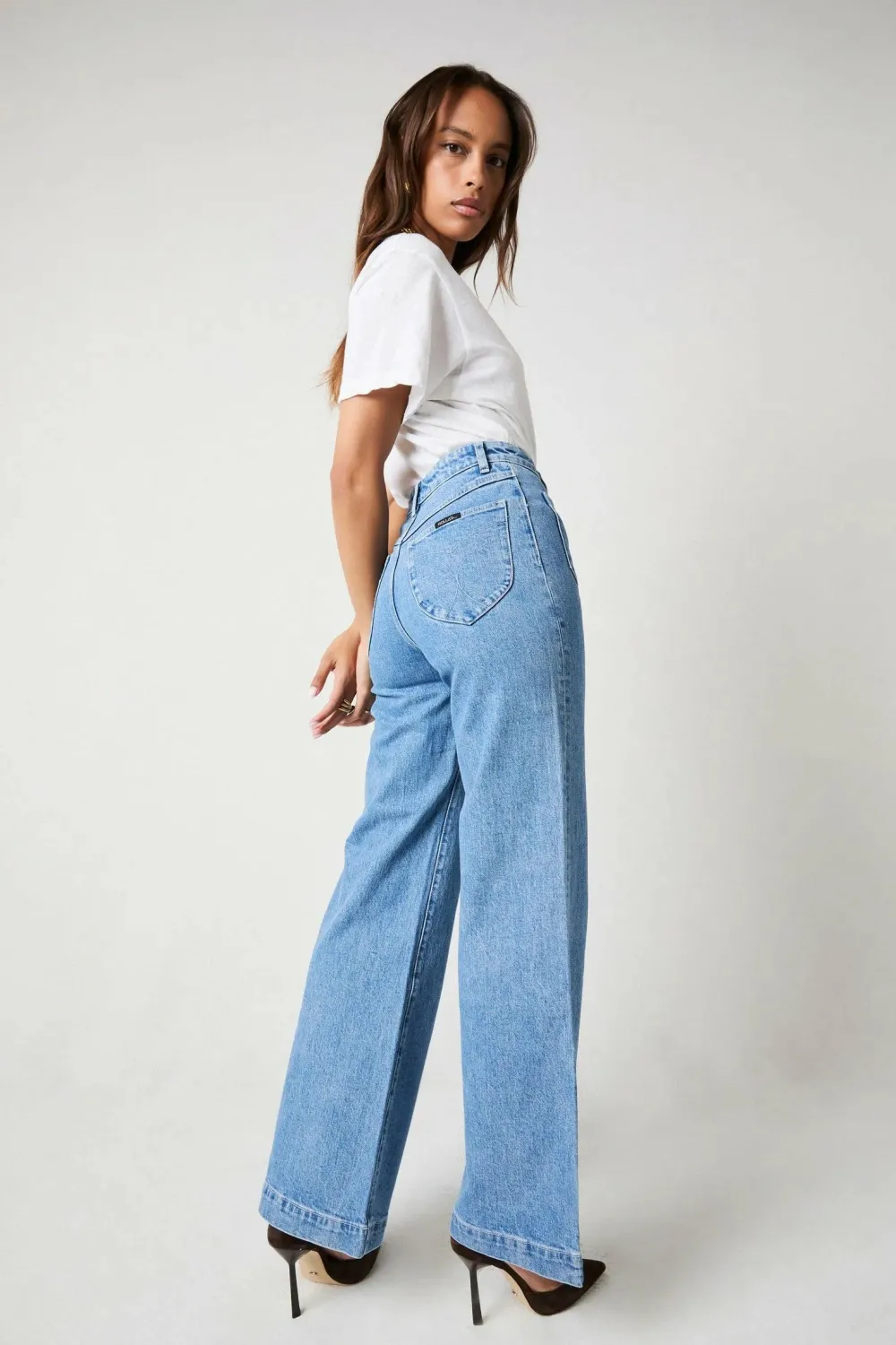 Rollas The Denim Edit|Jeans^Sailor Jean Long - Lily Blue