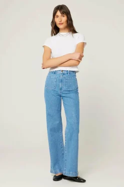 Rollas The Denim Edit|Jeans^Sailor Jean Long - Lily Blue