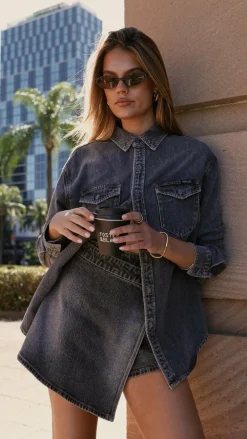 Rollas The Denim Edit|Sets^Skort - Black Stone