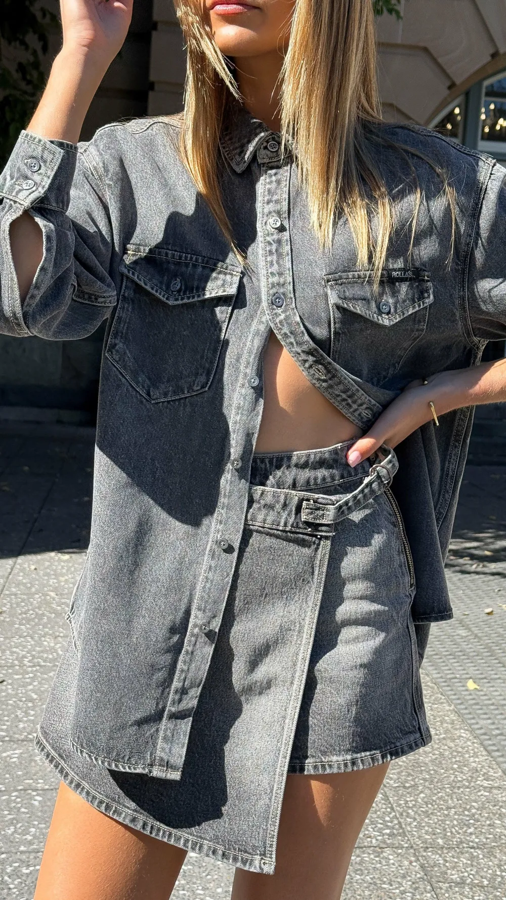 Rollas The Denim Edit|Sets^Skort - Black Stone