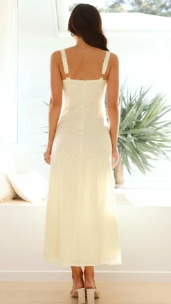 LILYWHYT Sale Dresses^Romy Maxi Dress - Yellow / White