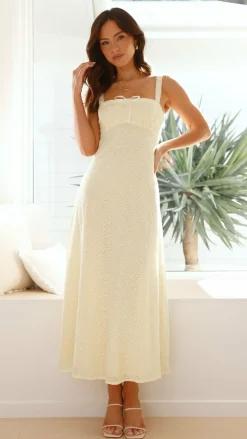 LILYWHYT Sale Dresses^Romy Maxi Dress - Yellow / White