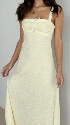 LILYWHYT Sale Dresses^Romy Maxi Dress - Yellow / White