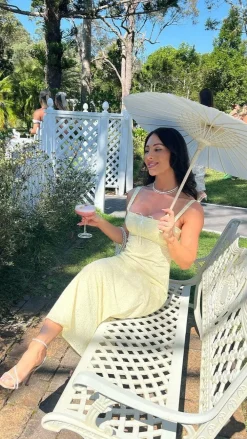 LILYWHYT Sale Dresses^Romy Maxi Dress - Yellow / White