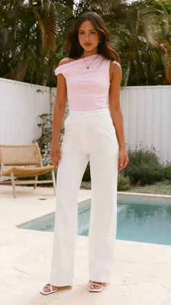 Burans Bottoms^Ruia Pants - White