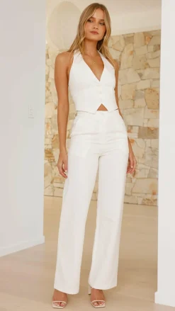 Burans Bottoms^Ruia Pants - White