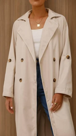 Fashion Allied Coats|Coats^Rylie Trench Coat - Sand