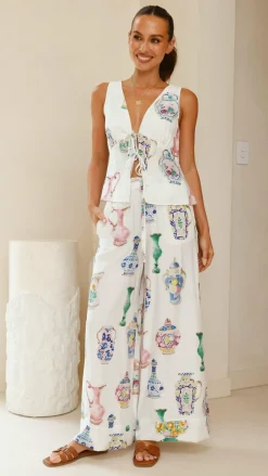 Iris Maxi Sets|Bottoms^Sabin Pants - Vase Print
