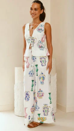Iris Maxi Sets|Bottoms^Sabin Pants - Vase Print
