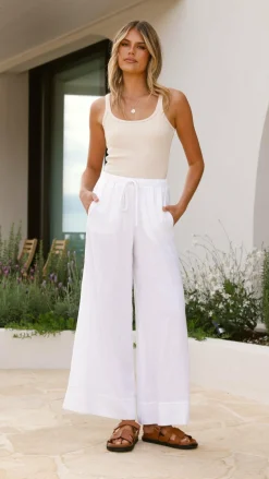 Iris Maxi Bottoms^Sabin Pants - White
