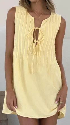 Desire Sale Dresses^Sahara Mini Dress - Yellow (Petite)