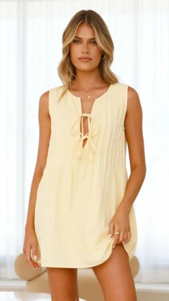 Desire Sale Dresses^Sahara Mini Dress - Yellow (Petite)