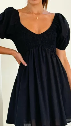 Burans Dresses|Mini^Sahirah Mini Dress - Black