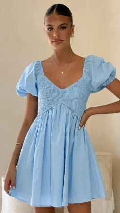 Burans Dresses|Mini^Sahirah Mini Dress - Blue