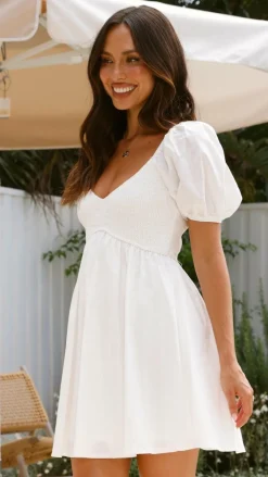 Burans Dresses|Mini^Sahirah Mini Dress - White