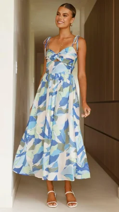Pink Diamond Sale Dresses^Saila Maxi Dress - Blue Print