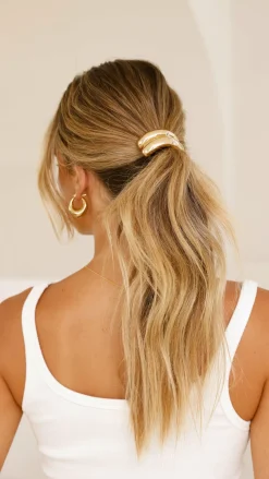 Your Accessory Shop Hair Accessories^Saku Hair Tie - Gold