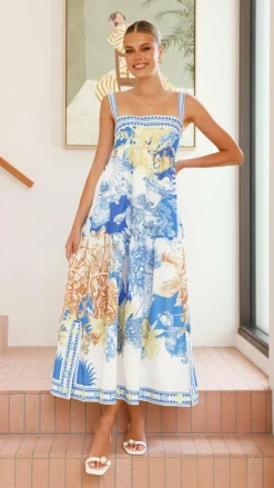 Bubblegum Dresses|Maxi^Saleema Maxi Dress - Blue Doll