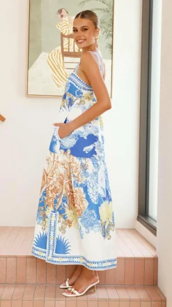 Bubblegum Dresses|Maxi^Saleema Maxi Dress - Blue Doll