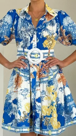 Bubblegum Sale Dresses^Salinas Mini Dress - Blue Doll