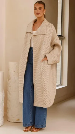 Fashion Allied Knitwear|Knitwear^Sana Cardigan - Beige