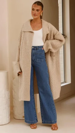 Fashion Allied Knitwear|Knitwear^Sana Cardigan - Beige