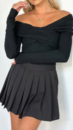 Burans Tops^Sandrine Bodysuit - Black