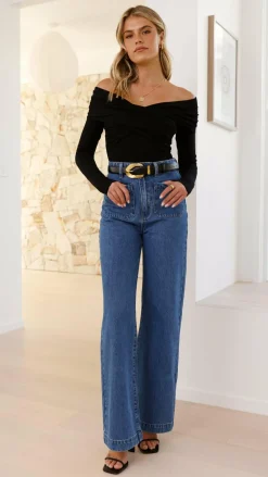 Burans Tops^Sandrine Bodysuit - Black
