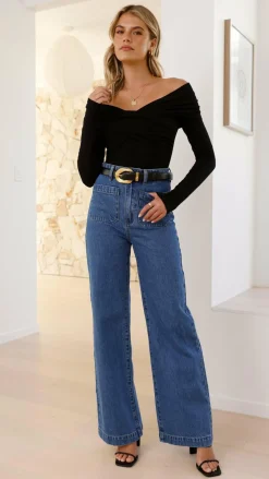 Burans Tops^Sandrine Bodysuit - Black