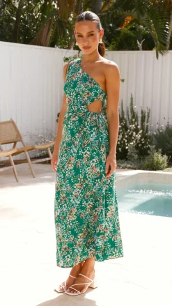Sweet Acacia Dresses|Maxi^Sara Maxi Dress - Green Floral
