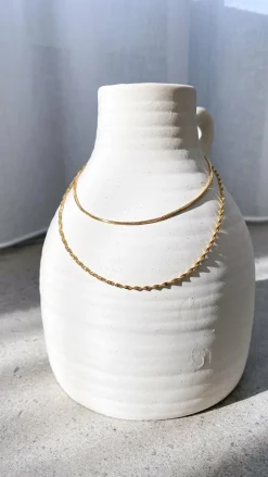 Your Accessory Shop Necklaces|Bump Friendly^Sarah Twist Necklace Set - Gold