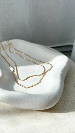 Your Accessory Shop Necklaces|Bump Friendly^Sarah Twist Necklace Set - Gold