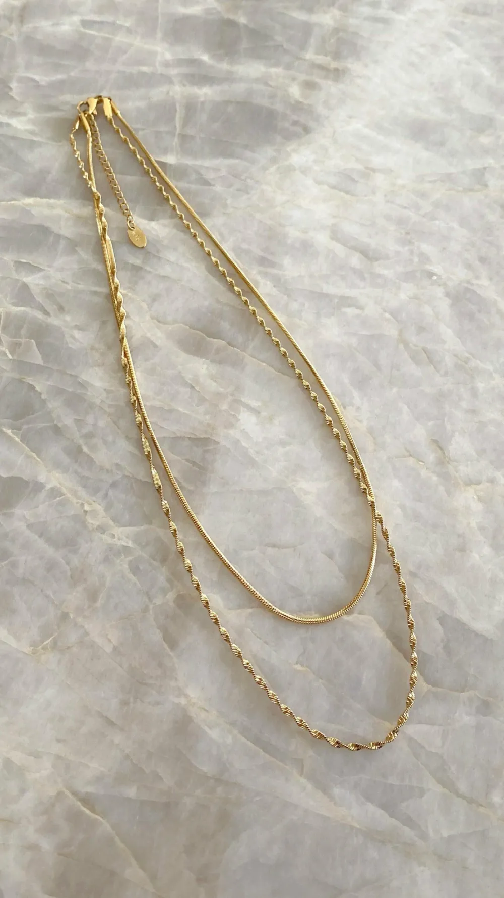 Your Accessory Shop Necklaces|Bump Friendly^Sarah Twist Necklace Set - Gold