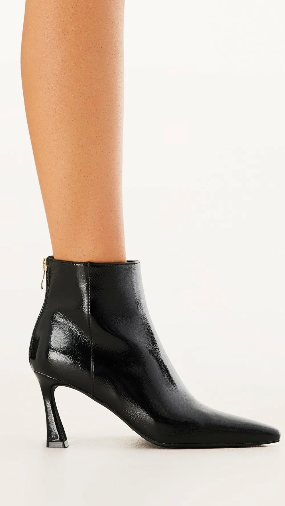 Billini Billini^Scotty Boots - Black Crinkle Patent