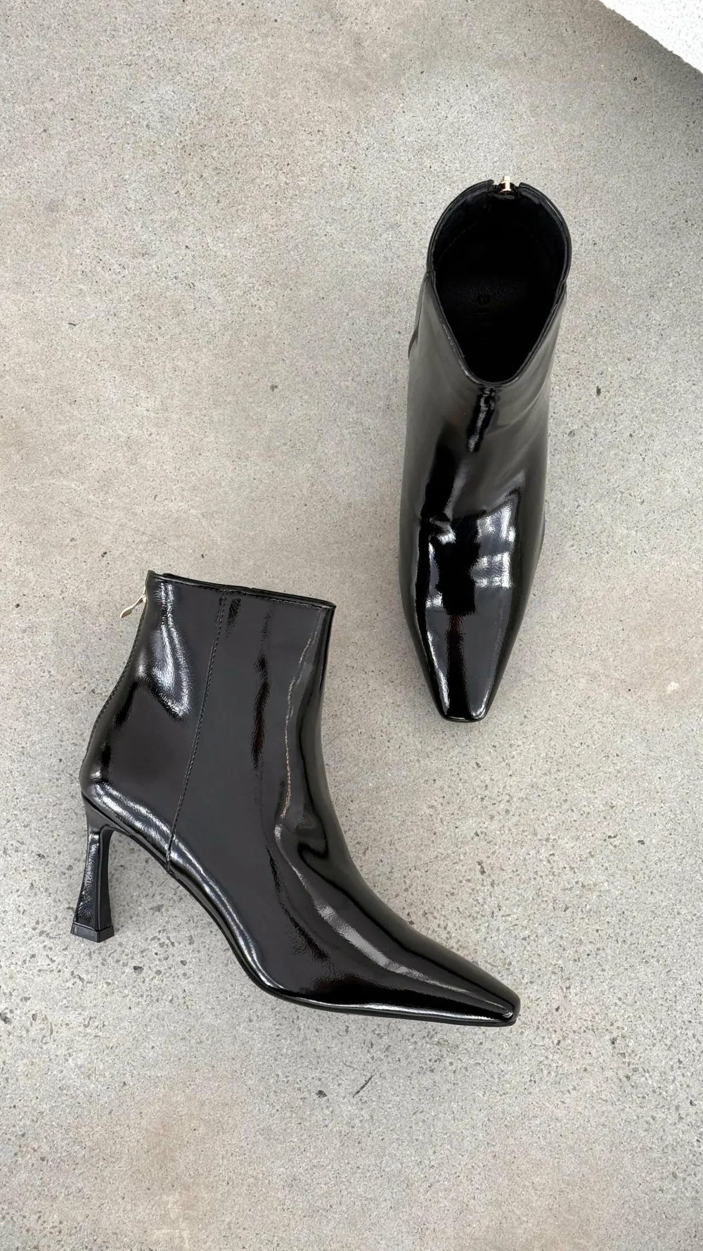 Billini Billini^Scotty Boots - Black Crinkle Patent