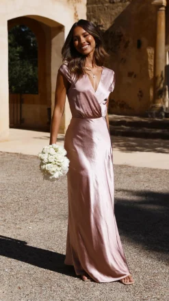 LILYWHYT Mon Cheri|Dresses^Selma Maxi Dress - Dusty Pink