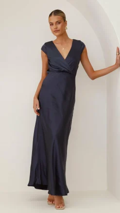 LILYWHYT Sale Evening^Selma Maxi Dress - Navy