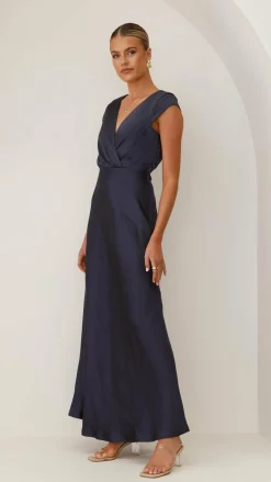 LILYWHYT Sale Evening^Selma Maxi Dress - Navy