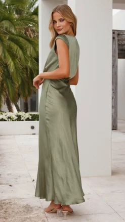 LILYWHYT Mon Cheri|Dresses^Selma Maxi Dress - Olive