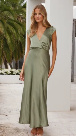 LILYWHYT Mon Cheri|Dresses^Selma Maxi Dress - Olive