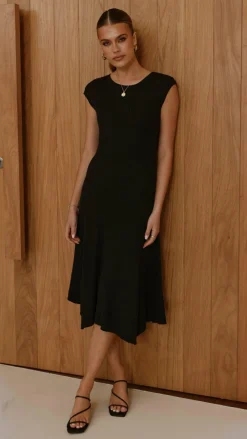 My Girl Knit Dresses|Knitwear^Seona Knit Midi Dress - Black