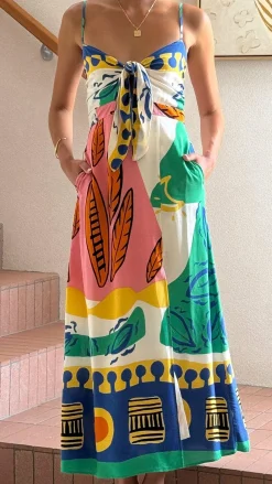 Main St Dresses|Casual^Shahar Maxi Dress - Green Print