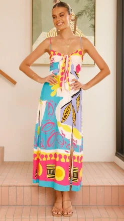 Main St Sale Dresses|Casual^Shahar Maxi Dress - Pink Print